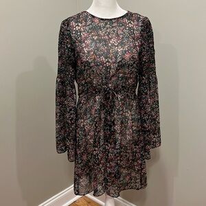 Zara Black Floral Dress